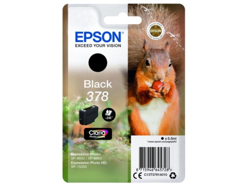 [90107565 757972] Epson Tinte 378 / C13T37814010 Black