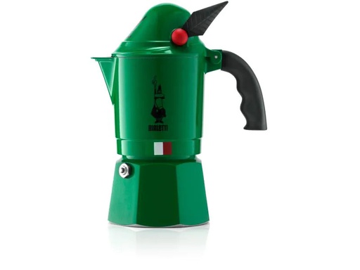 [90107580 1084111] Bialetti Espressokocher Break Alpina 3 Tassen, Grün