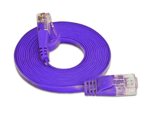 [90107677 314724] SLIM Slimpatchkabel RJ-45 - RJ-45, Cat 6, UTP, 25 m, Violett