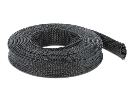 [90107896 1115916] Delock Kabelschlauch 10mx25mm, dehnbar Schwarz