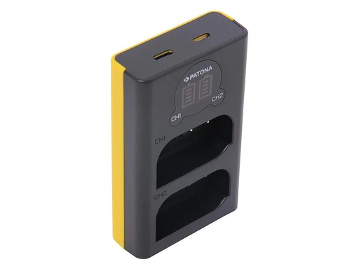 [90107982 1156943] Patona Ladegerät Dual USB – Panasonic DMW-BLK22