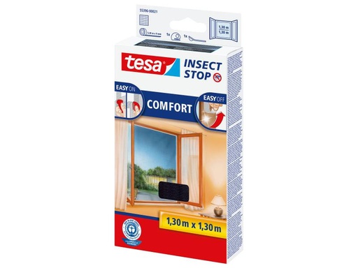 [90108046 450950] tesa Fliegengitter Insect Stop Comfort Fenster 1.3x1.3m
