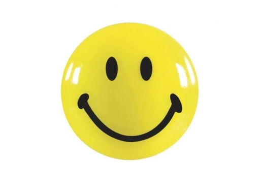 [90108052 1072879] Magnetoplan Haftmagnet Smiley Ø 4 cm Gelb, 4 Stück