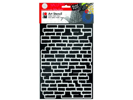 [90108245 555055] Marabu Schablone Art Stencil Bricks
