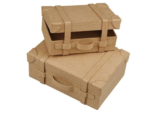 [90108637 655105] Creativ Company Papp-Schachtel Papp-Schachtel, 2 Stück