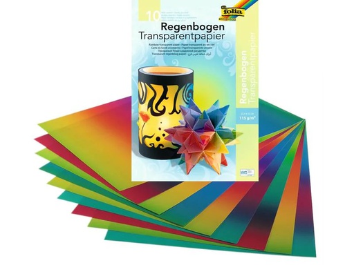 [90108666 599648] Folia Transparentpapier Regenbogen Mehrfarbig