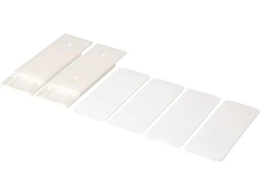 [90108691 1184009] Max Hauri Slide Strip Universalhalterung 10.2 x 4 cm, Weiss, 2 Stück