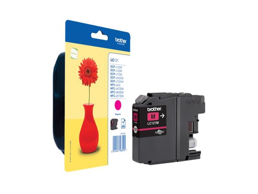 [90108708 262725] Brother Tinte LC-121M Magenta