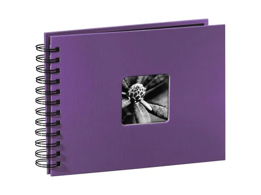 [90108759 1064781] Hama Fotoalbum Fine Art 24 x 17 cm Lila, 50 schwarze Seiten