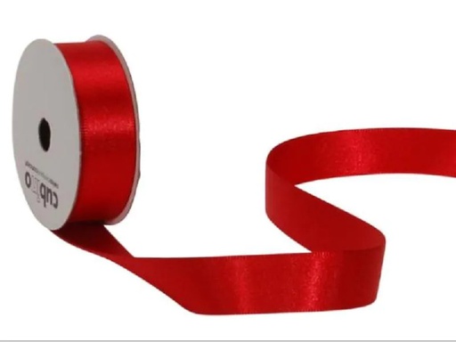 [90108860 1122486] Spyk Satinband 16 mm x 5 m, Rot
