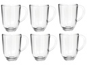 Leonardo Latte Macchiato Tasse Napoli 380 ml, 6 Stück, Transparent