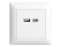 Feller EDIZIOdue USB-Ladesteckdose USB A+C, 18 W, UP