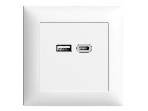 [90108940 1171152] Feller EDIZIOdue USB-Ladesteckdose USB A+C, 18 W, UP