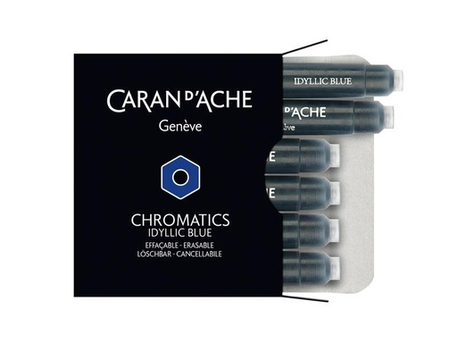[90108988 1179430] Caran d'Ache Tintenpatrone Blau, 6 Stück
