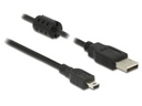 Delock USB 2.0-Kabel mit Ferritkern USB A - Mini-USB B 1 m