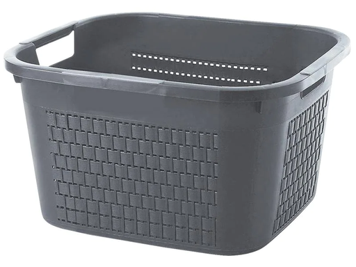 [90109722 1125248] Rotho Wäschekorb  Country 22 l, Dunkelgrau