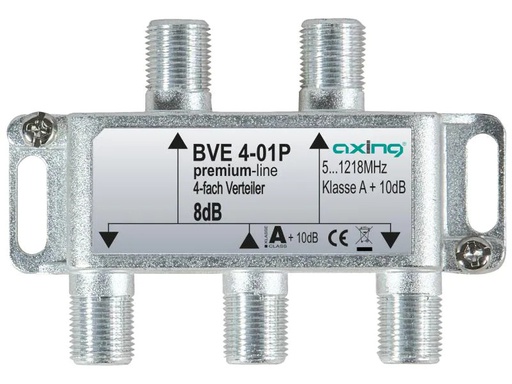 [90109917 705372] Axing 4-fach Verteiler BVE 4-01P 51218 MHz Bauform 01