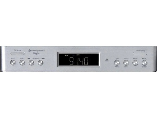 [90109931 981119] soundmaster Küchenradio UR2045SI Silber