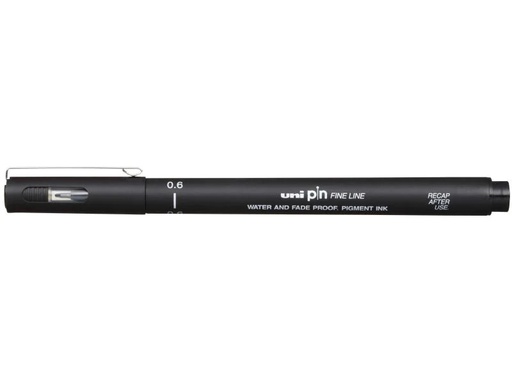 [90109990 779974] Uni Fineliner PIN 0.6 mm, Schwarz