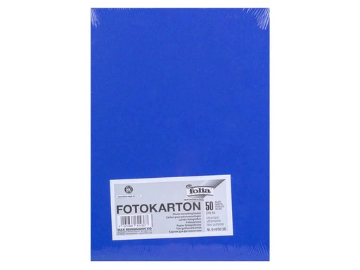 [90110003 1098822] Folia Fotokarton A4, 300 g/m², 50 Blatt, Ultramarin