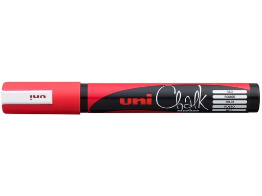 [90110014 1130876] Uni Kreidemarker uni CHALK 1.8 - 2.5 mm Rot