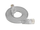 SLIM Slimpatchkabel RJ-45 - RJ-45, Cat 6, UTP, 0.5 m, Grau