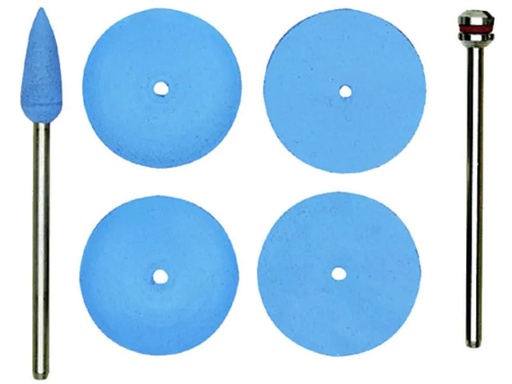 [90110228 301292] Proxxon Polierscheibe 22 mm Silikon, Rad, 11 Teile
