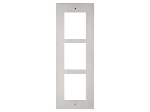 [90110272 311049] 2N Rahmen für den Wandeinbau - 3 Module, silber
