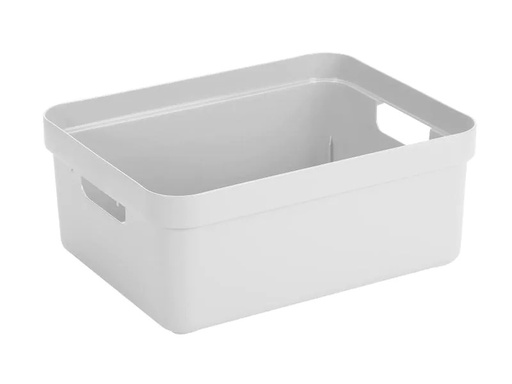 [90110380 849678] Sigma Home Aufbewahrungsbox 24 l Weiss