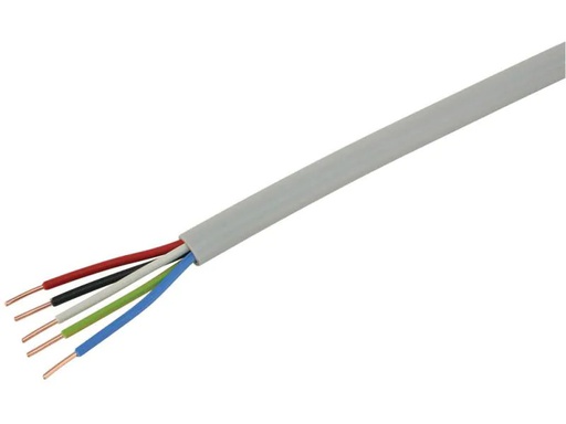 [90110493 855174] STEFFEN Installationskabel TT 5x 1.5 mm2 25 m Grau