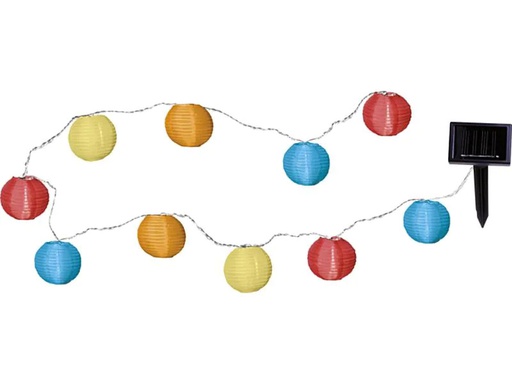 [90110722 782613] Star Trading Lichterkette Solar Festival 270 cm, Mehrfarbig