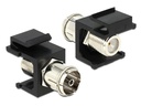 Delock Keystone-Modul IEC - F Schwarz