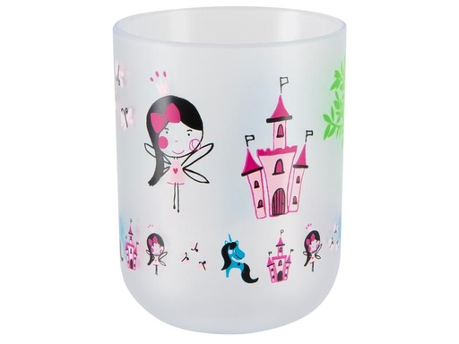 [90110944 1105731] spirella Zahnputzbecher Fairy Grün/Pink/Weiss, Kunststoff