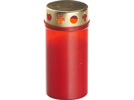 [90110961 936148] balthasar Grabkerze Rot mit Deckel