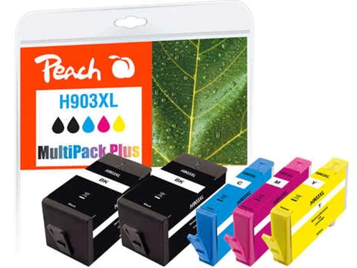 [90111017 1096888] Peach Tinte HP Nr. 903XL 2x BK, 1x C, M, Y