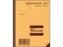 Favorit Durchschreibeblock 113 x 144 mm Lieferscheine, 50 x 2 Blatt