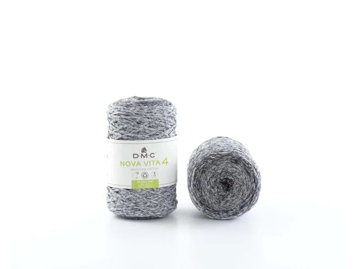 [90111226 1192055] DMC Wolle Nova Vita Makramee Cord 2 mm 250 g Grau; Schwarz