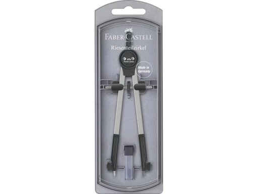 [90111630 924301] Faber-Castell Teilzirkel Gross, Schwarz
