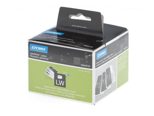 [90111770 156824] DYMO Termin- Namensschildkarten 51 x 89 mm