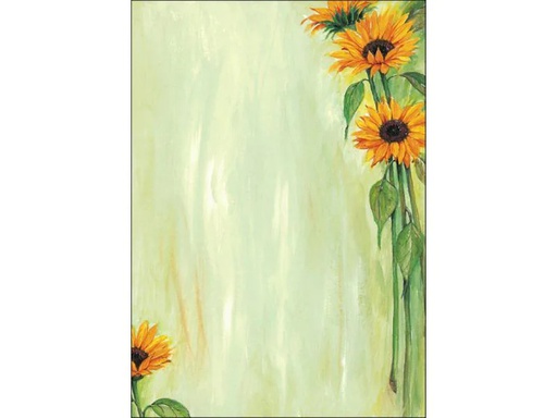 [90111843 1039706] Sigel Motivpapier Sunflower A4, 25 Blatt