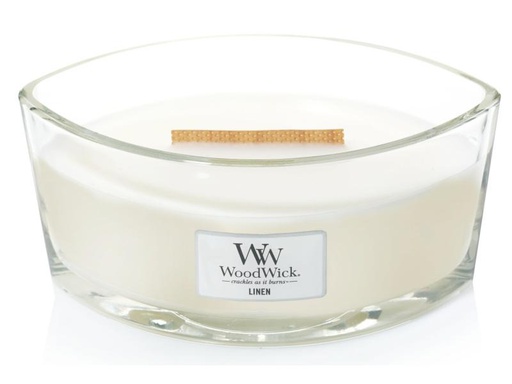 [90111851 1004999] Woodwick Duftkerze Linen Ellipse
