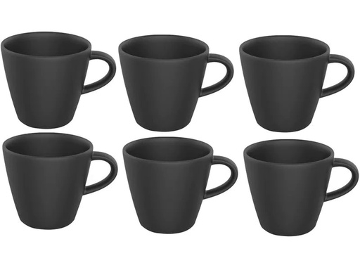 [90011164 1106935] Villeroy &amp; Boch Kaffeetasse Manufacture Rock 150 ml, 6 Stück, Schwarz