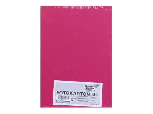 [90111884 1098838] Folia Fotokarton A4, 300 g/m², 50 Blatt, Weinrot