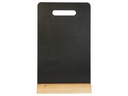 Securit Tischkreidetafel Silhouette Mini Schwarz/Hellbraun