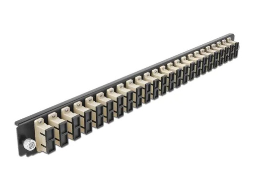 [90111955 1142984] Delock Verteilerplatte Frontblende 24 Port SC Duplex OM2 MM beige