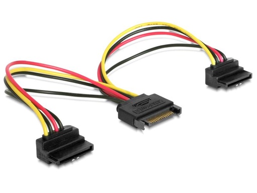 [90112229 615358] Delock Y-Stromkabel SATA - 2x SATA 15 cm