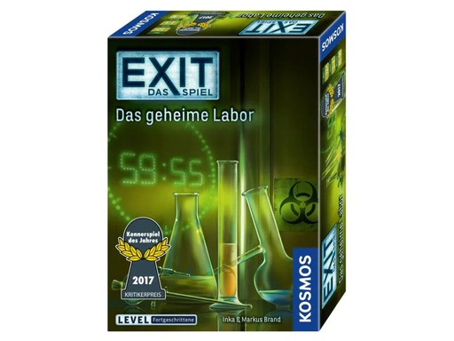 [90112300 482393] Kosmos Kennerspiel EXIT: Das geheime Labor