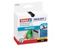 tesa Klettband-Rolle On & Off 20 mm x 2.5 m, Schwarz
