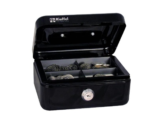 [90112423 1144273] Robert Rieffel Geldkassette VT-GK1 7 x 15.3 x 12 cm, schwarz