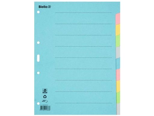 [90112445 555765] Biella Register A4 Karton 10-teilig